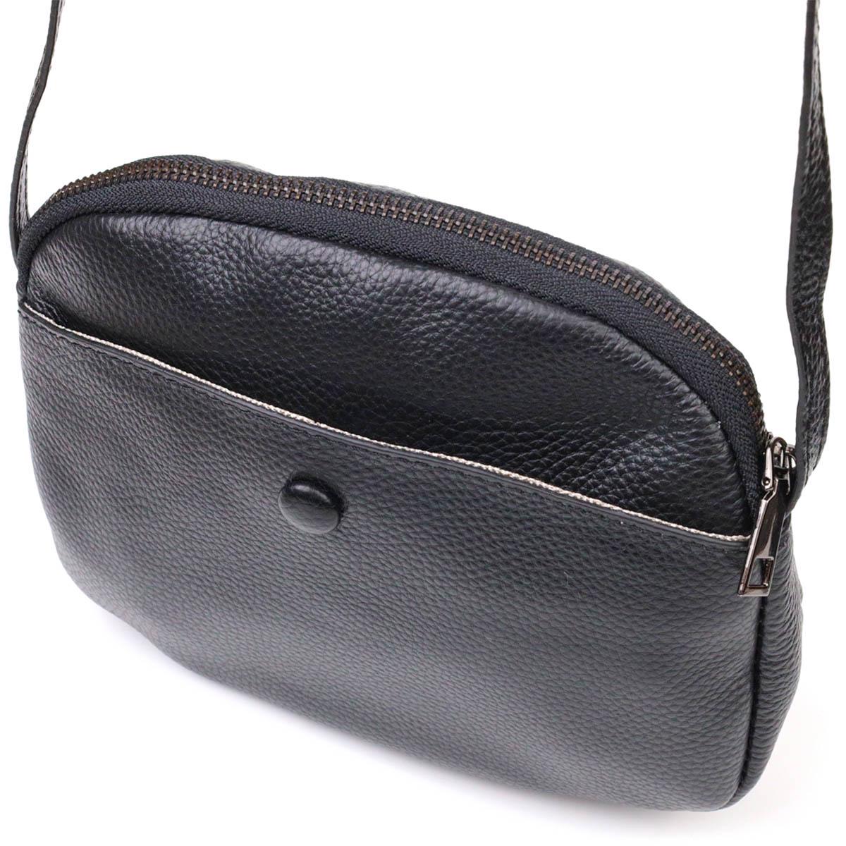 Женская сумка через плечо Vintage Bag 22133 из натуральной кожи Черный Женская сумка через плечо Vintage Bag 22133 из натуральной кожи Черный
