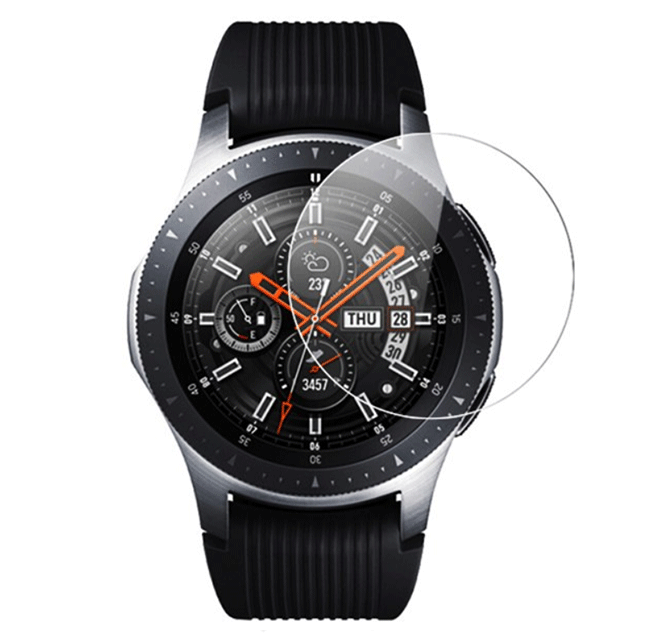 Закаленное защитное стекло для часов Samsung Galaxy Watch 46 мм SM-R800 (781217486)
