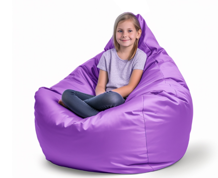 Крісло-мішок безкаркасне із внутрішнім чохлом 60х90 см Фіолетовий (21784014) - фото 2