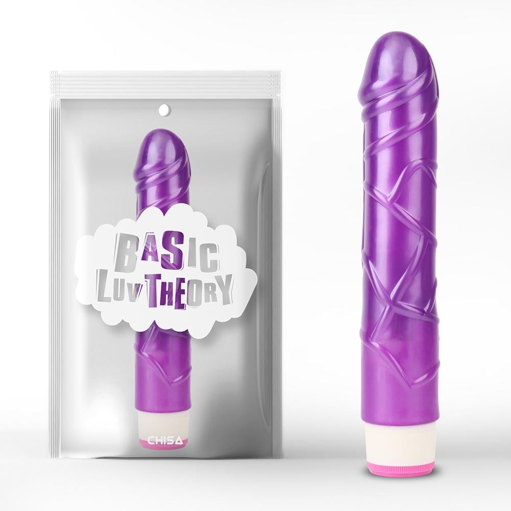 Вибратор реалистичный на батареях Chisa Basic Luv Theory Basic Pulsator Фиолетовый (97191/ CN-131897191)