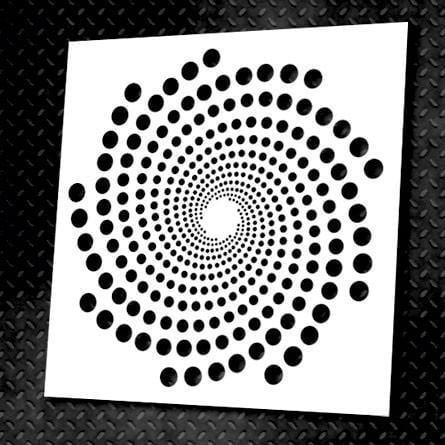 Трафарет многоразовый DFA Круглый узор 17 для штукатурки и краски (С00017)