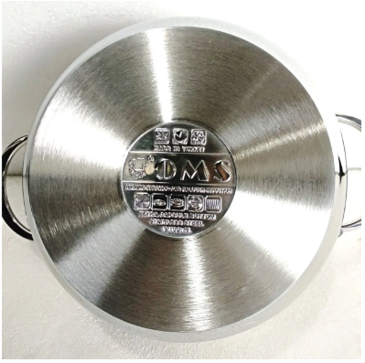 Каструля зі cкляною кришкою OMS з нержавіючої сталі для газу і індукціі 5,7 л (2060-5.7) - фото 2 Каструля зі cкляною кришкою OMS з нержавіючої сталі для газу і індукціі 5,7 л (2060-5.7) - фото 2