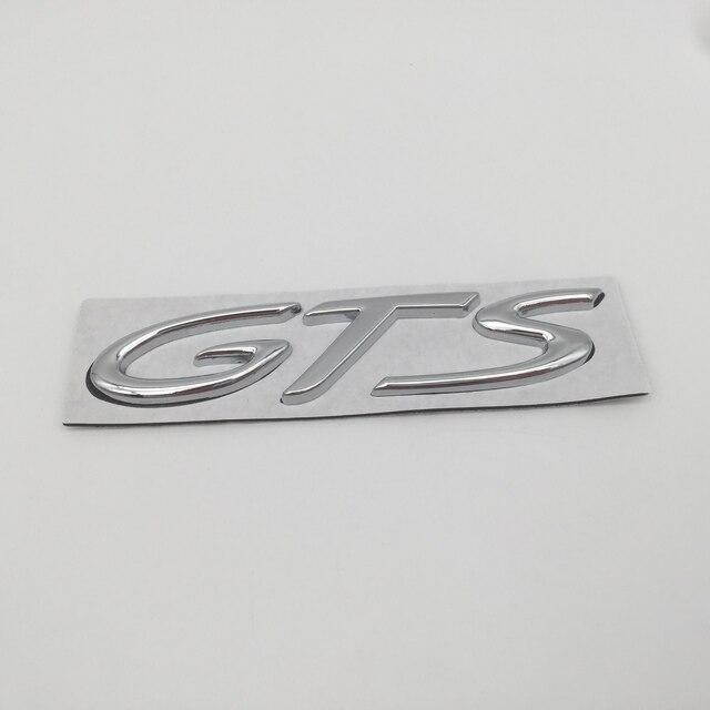 Эмблема надпись GTS металл Хром Porsche (1729801459)