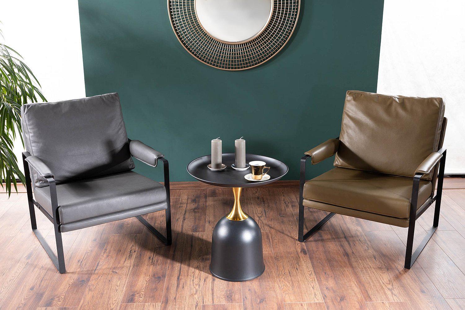 Журнальный столик Signal LIBRA 51 см Черный/Золотой (LIBRACZL51) - фото 5 Журнальный столик Signal LIBRA 51 см Черный/Золотой (LIBRACZL51) - фото 5