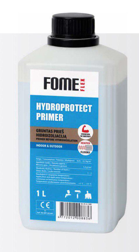 Грунтовка гідроізоляційна для ван Fome Flex HYDROPROTECT Primer 1 л (01-4-2-065) - фото 2 Грунтовка гідроізоляційна для ван Fome Flex HYDROPROTECT Primer 1 л (01-4-2-065) - фото 2