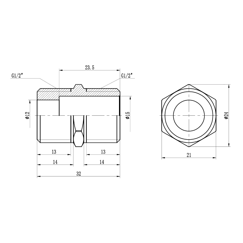 Ниппель для труб удлиненный SD Forte SF35815L 1/2" никелированный (FRRS00032928) - фото 2 Ниппель для труб удлиненный SD Forte SF35815L 1/2" никелированный (FRRS00032928) - фото 2