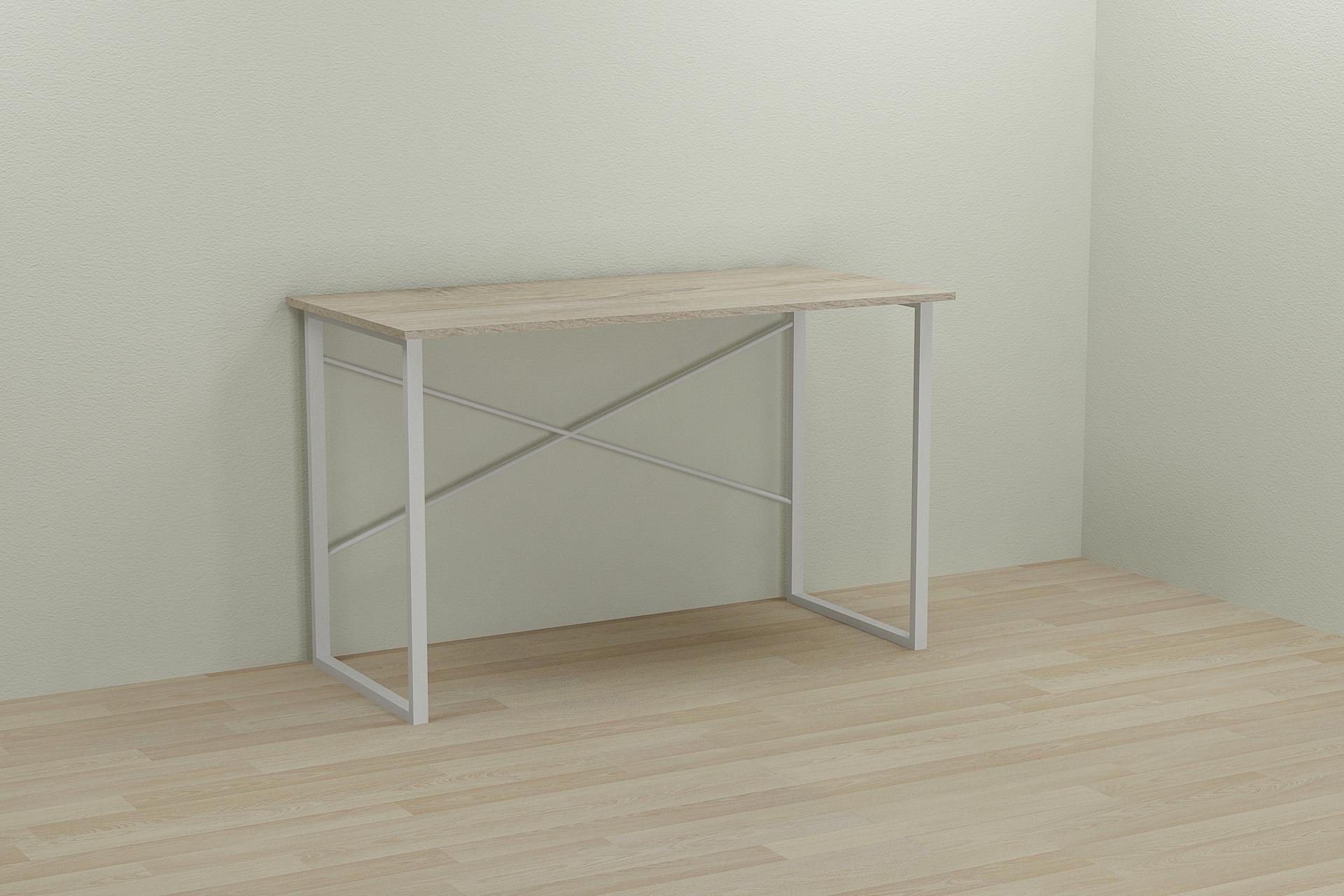 Компьютерный стол Ferrum-decor Дейв ДСП 16 мм 75x120x70 см Белый/Дуб Сонома (FRD-102177)