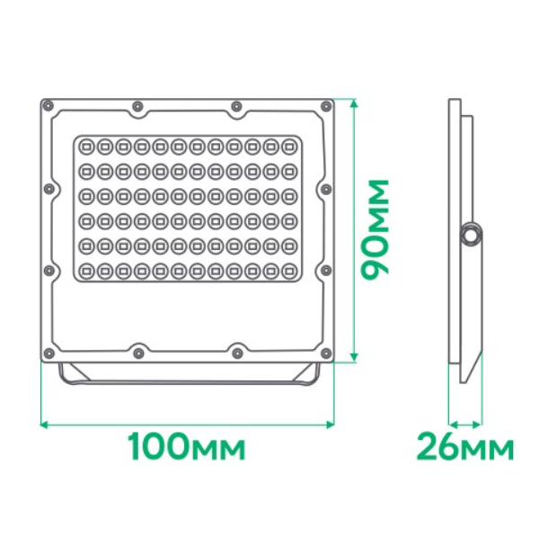 Прожектор світлодіодний Ardero LL-3020ARD PRO 20 Вт 6500K IP65 Сірий (80025) - фото 3