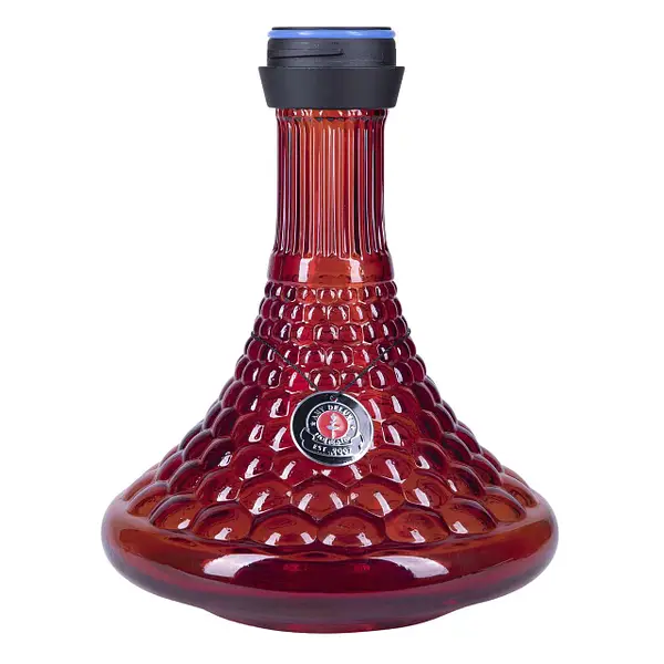 Колба для кальяна Amy Deluxe 072,01 "Alu Antique Berry" 2 л с местом под подсветку клик-система Красный