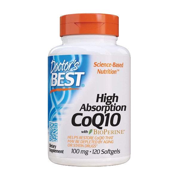 Коензим Doctor's Best High Absorption CoQ10 with BioPerine 100 мг 120 Softgels (DRB-00183)