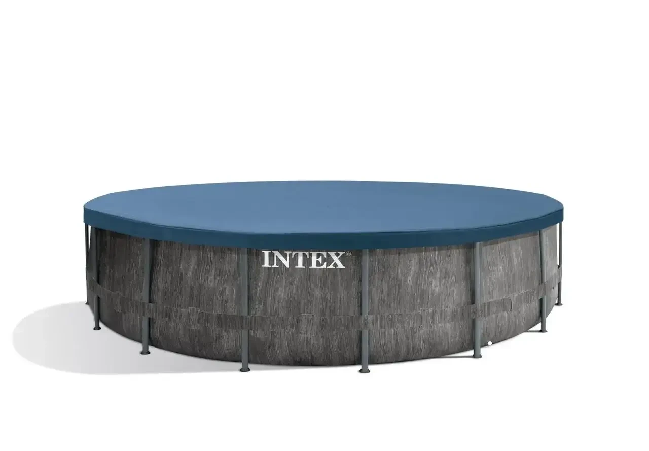 Басейн каркасний Intex 26742-11 457x122 см Сірий (35816749)