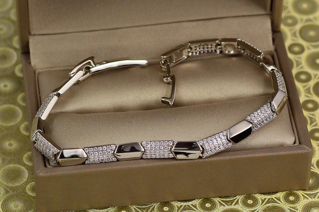 Браслет Xuping Jewelry Амазонка 20 см х 5 мм Серебристый (1943319532)