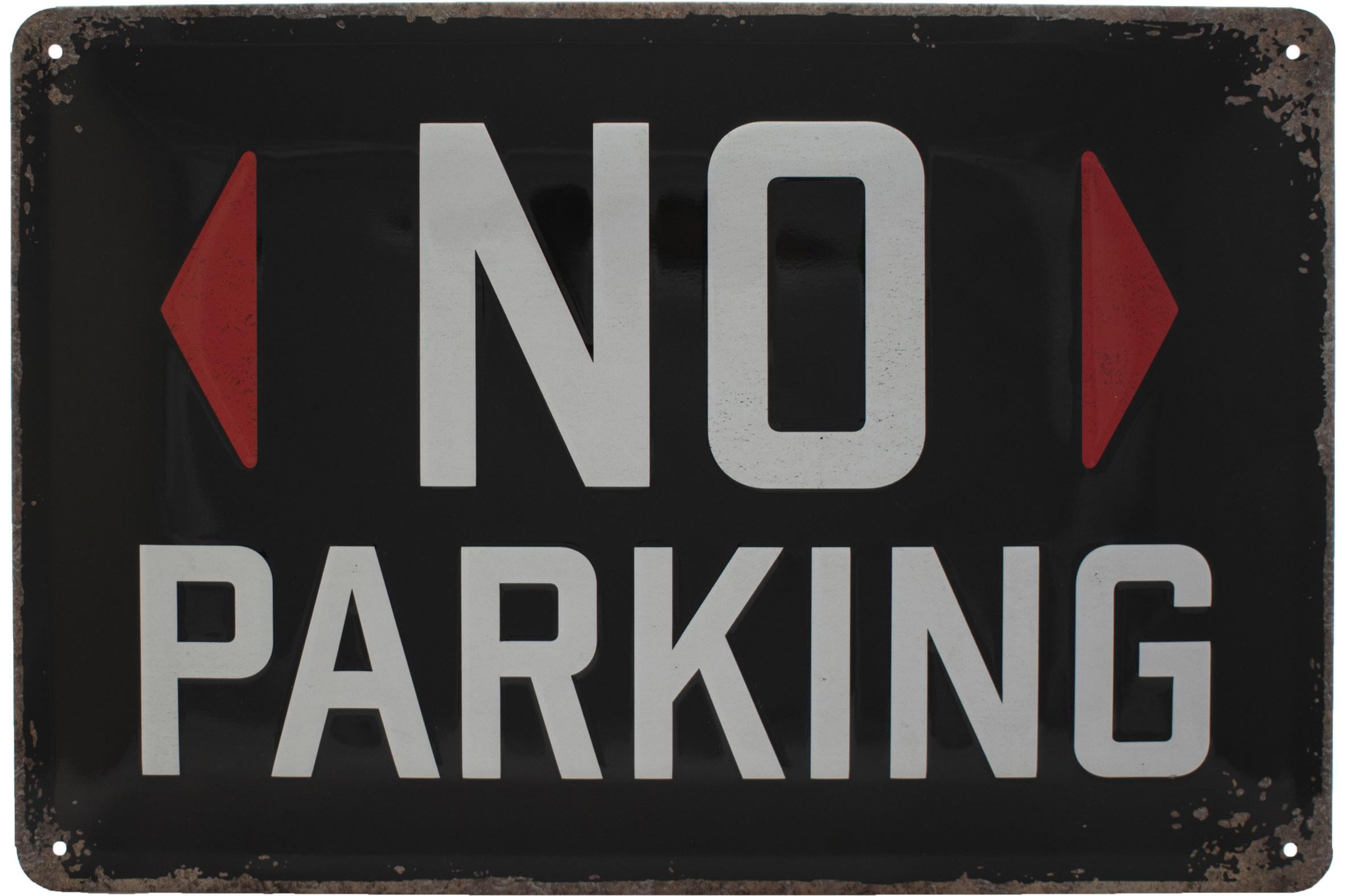 Табличка металлическая Парковка Запрещена/No Parking 20x30 см