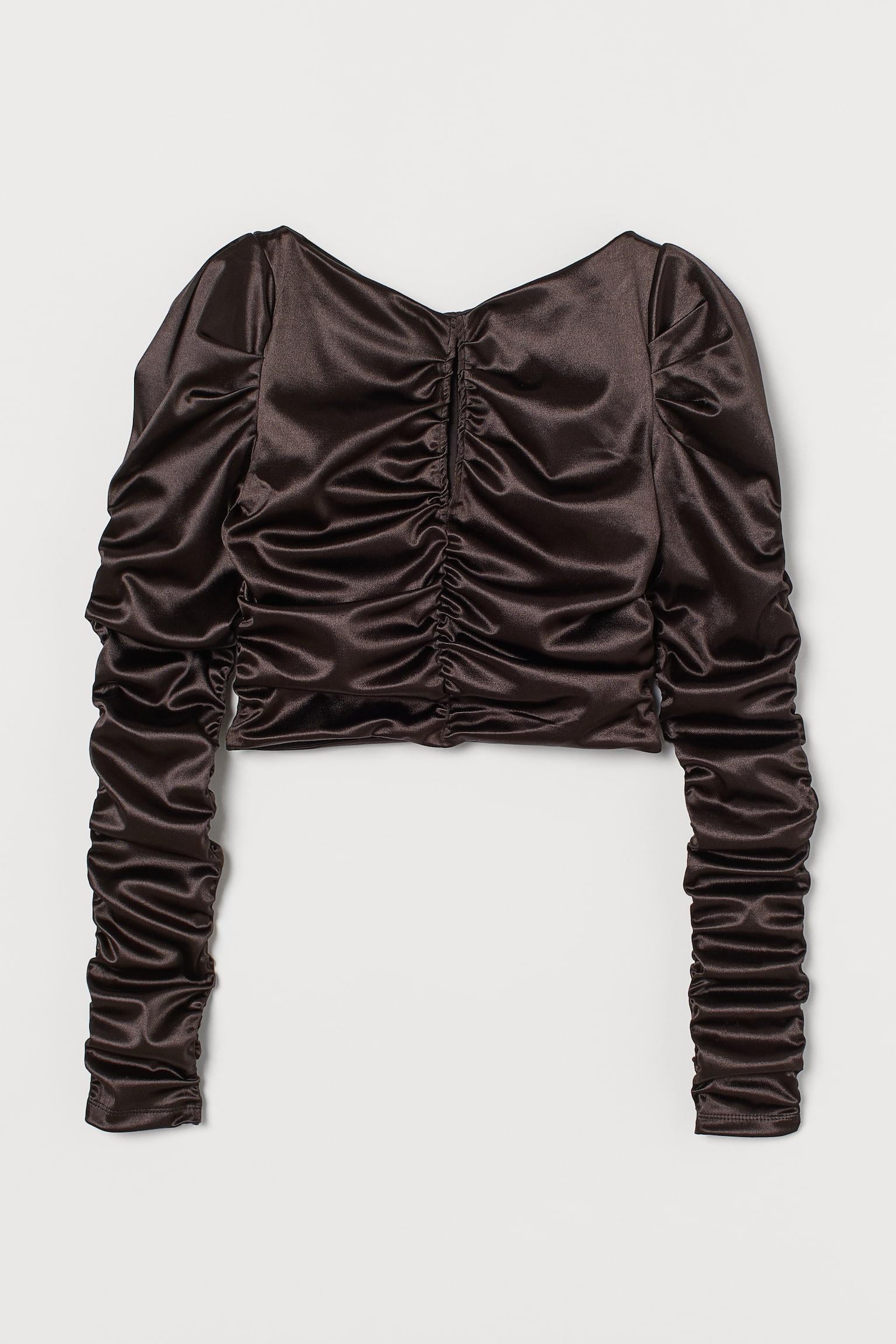 Топ H&M M Темно-коричневий (S2106940708)