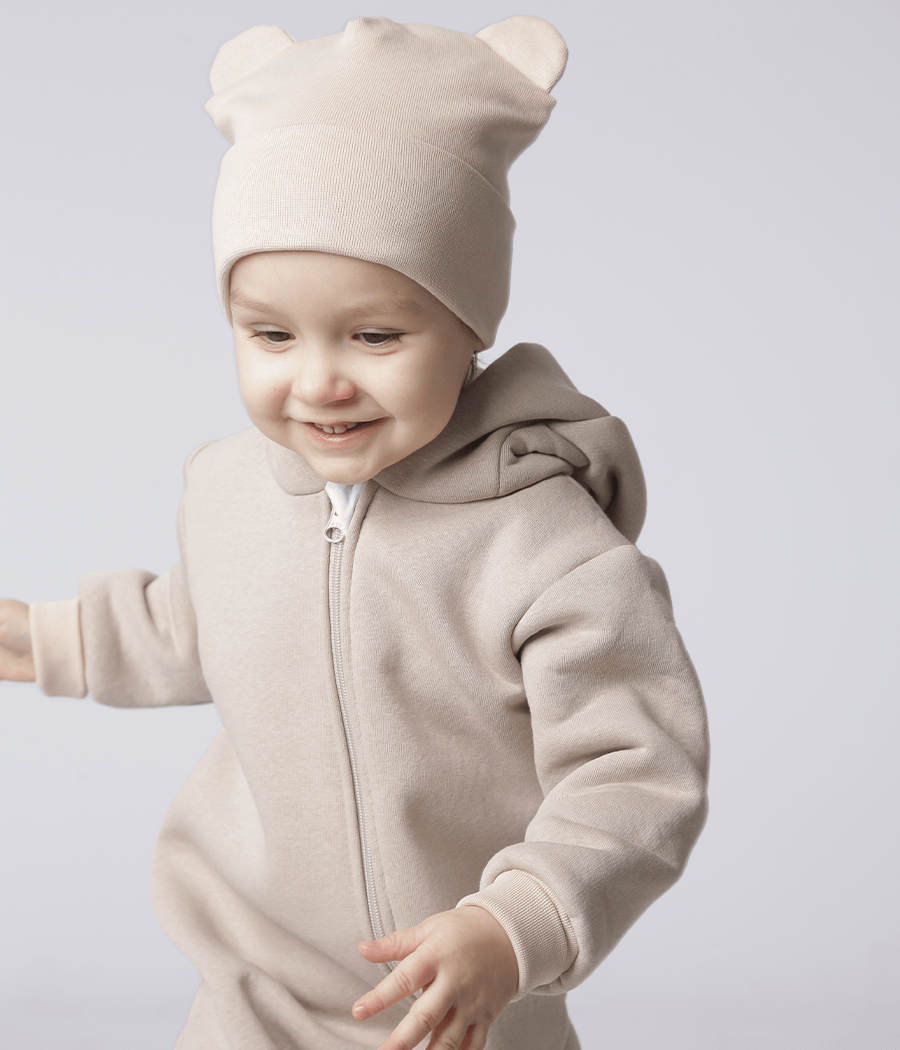 Комбинезон детский BUNNY BOX Микки с ушками триника утепленный р. 98 Бежевый (00398) - фото 4 Комбинезон детский BUNNY BOX Микки с ушками триника утепленный р. 98 Бежевый (00398) - фото 4