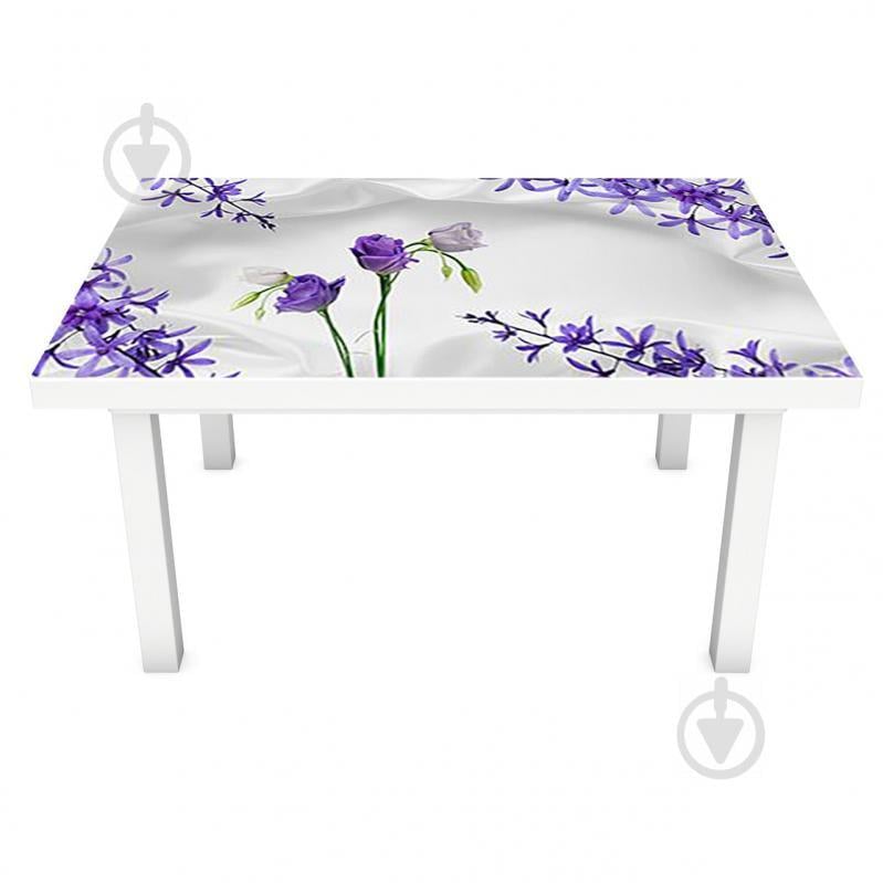 Наклейка виниловая на стол Zatarga  "Шелк и Цветы" 600х1200 мм (Z181312st)
