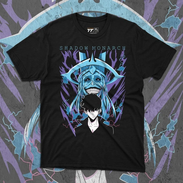 Футболка мужская с принтом Solo Leveling Shadow Monarch 2 р. 48 (2896478657)