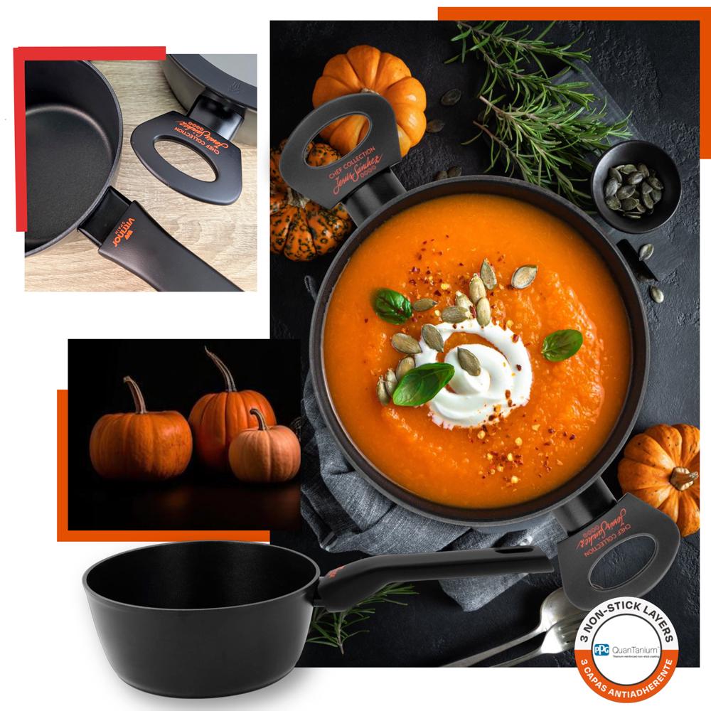 Каструля з кришкою Vitrinor CHEF COLLECTION з антипригарним покриттям 20 см 2,8 л (2112160) - фото 8 Каструля з кришкою Vitrinor CHEF COLLECTION з антипригарним покриттям 20 см 2,8 л (2112160) - фото 8