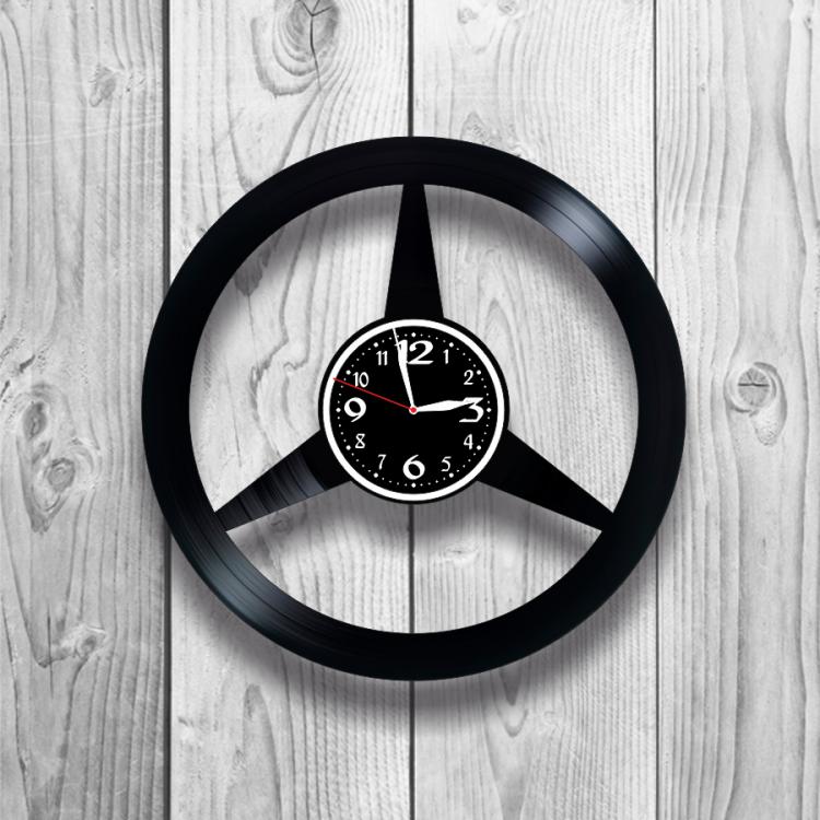 Часы настенные Mercedes-Benz 0481 из виниловой пластинки