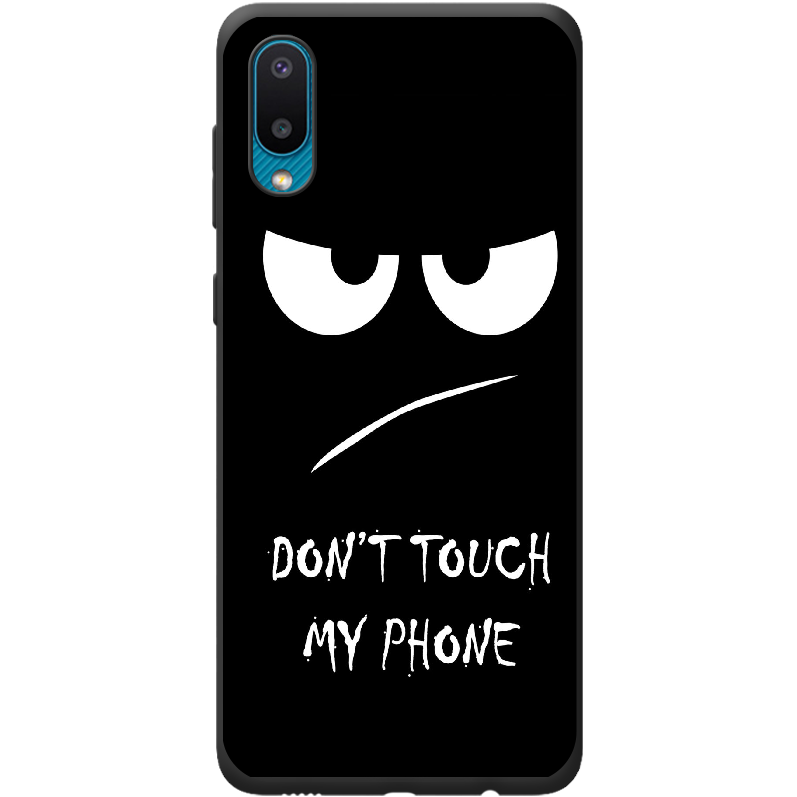 Чохол BoxFace Samsung A022 Galaxy A02 Don't Touch my Phone Чорний силікон (42004-up535-42497)