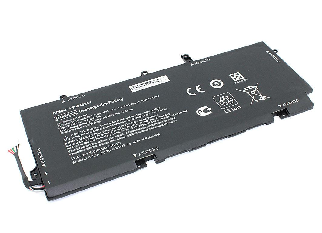 Аккумулятор для ноутбука HP BG06XL EliteBook Folio G3 1040 11,4 V 3400 mAh