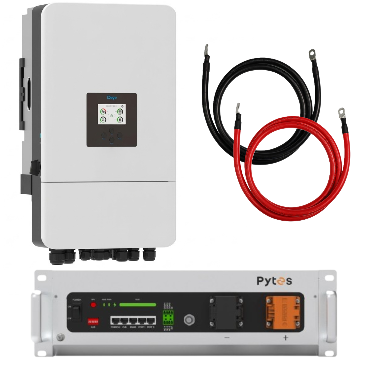 Комплект автономного энергоснабжения Deye SUN-8K-SG05LP3-EU 8 кВт 3 фази и Pytes V5° 5,12 кВт/год LiFePO4