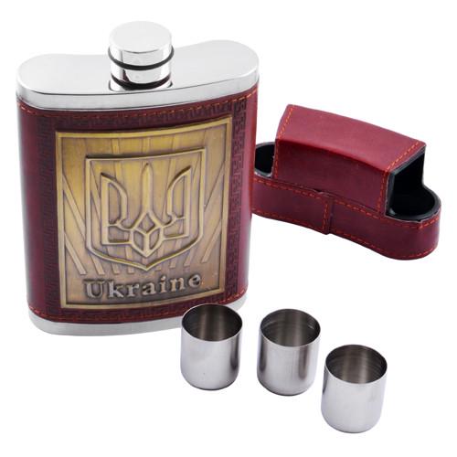 Фляга Украины Герб 284 мл Коричневый