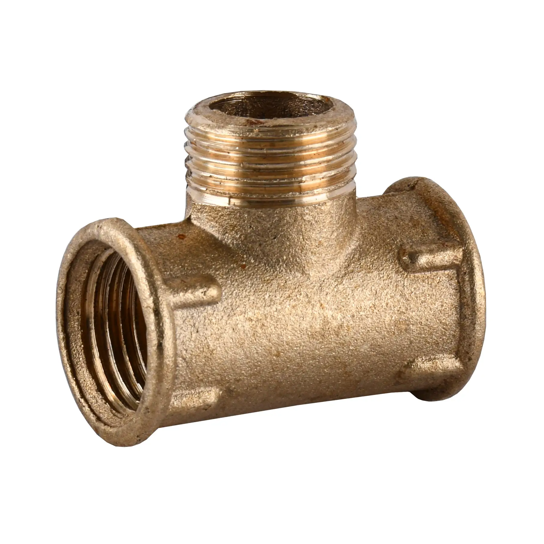 Тройник латунный 1/2″ВРх1/2″ЗРх1/2″ВР литейный (211Б)