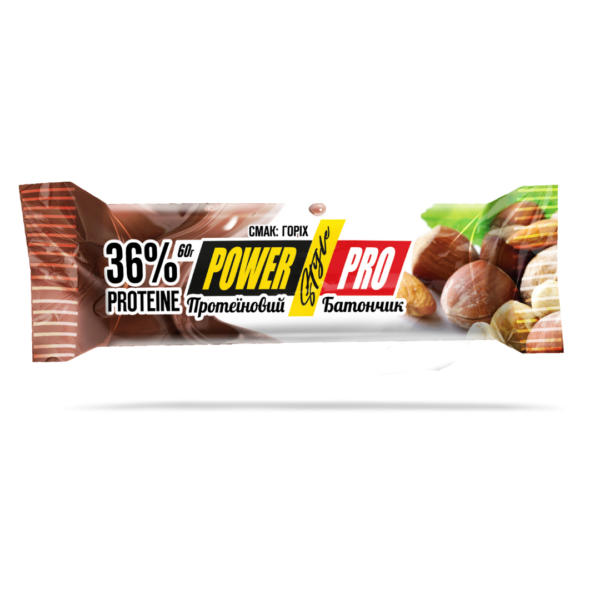 Протеиновый батончик Power Pro 36% Nutella с орехами 60 гр 20 шт.