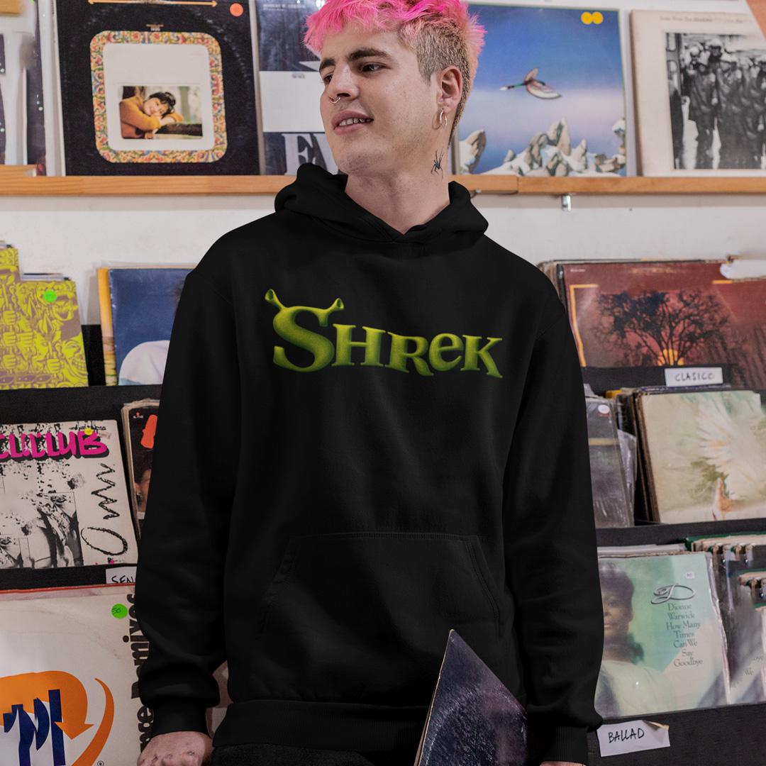 Худи мужское флисовое Shrek Donkey Shrek Puss in Boots 2XL Черный (00000005643)