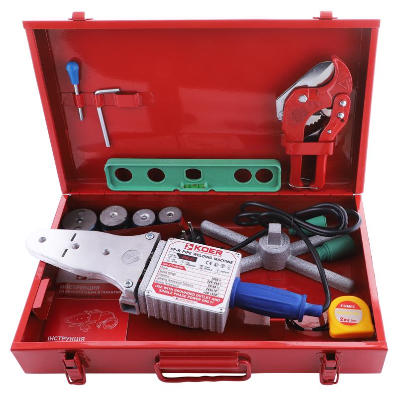 Паяльник для труб KOER KW.SET-03 1500 Вт плоский Ø20-40 KA0003 (75647)