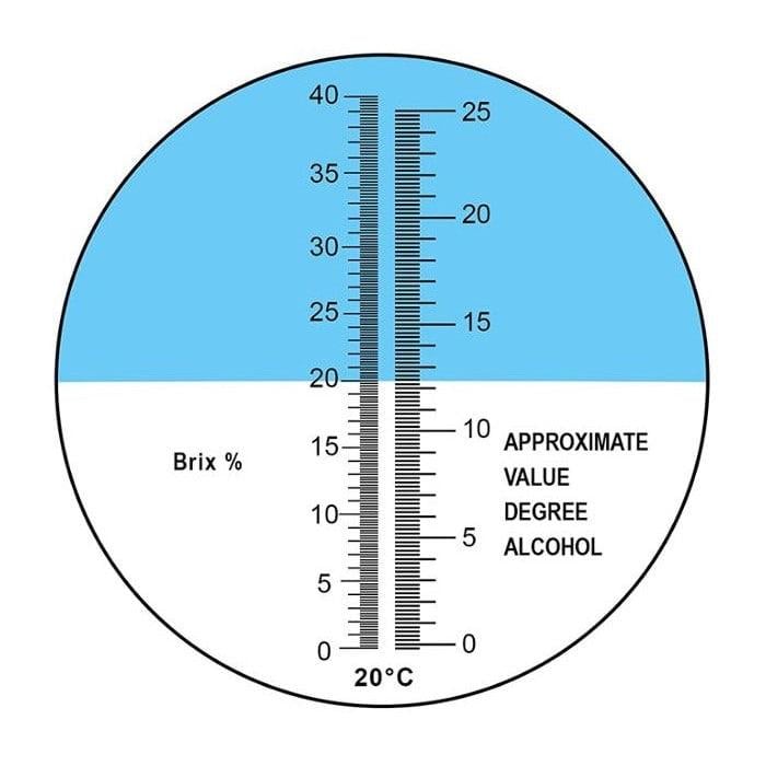 Рефрактометр Brix HT512ATC для вина виноробів 0-40% 0-25% - фото 5