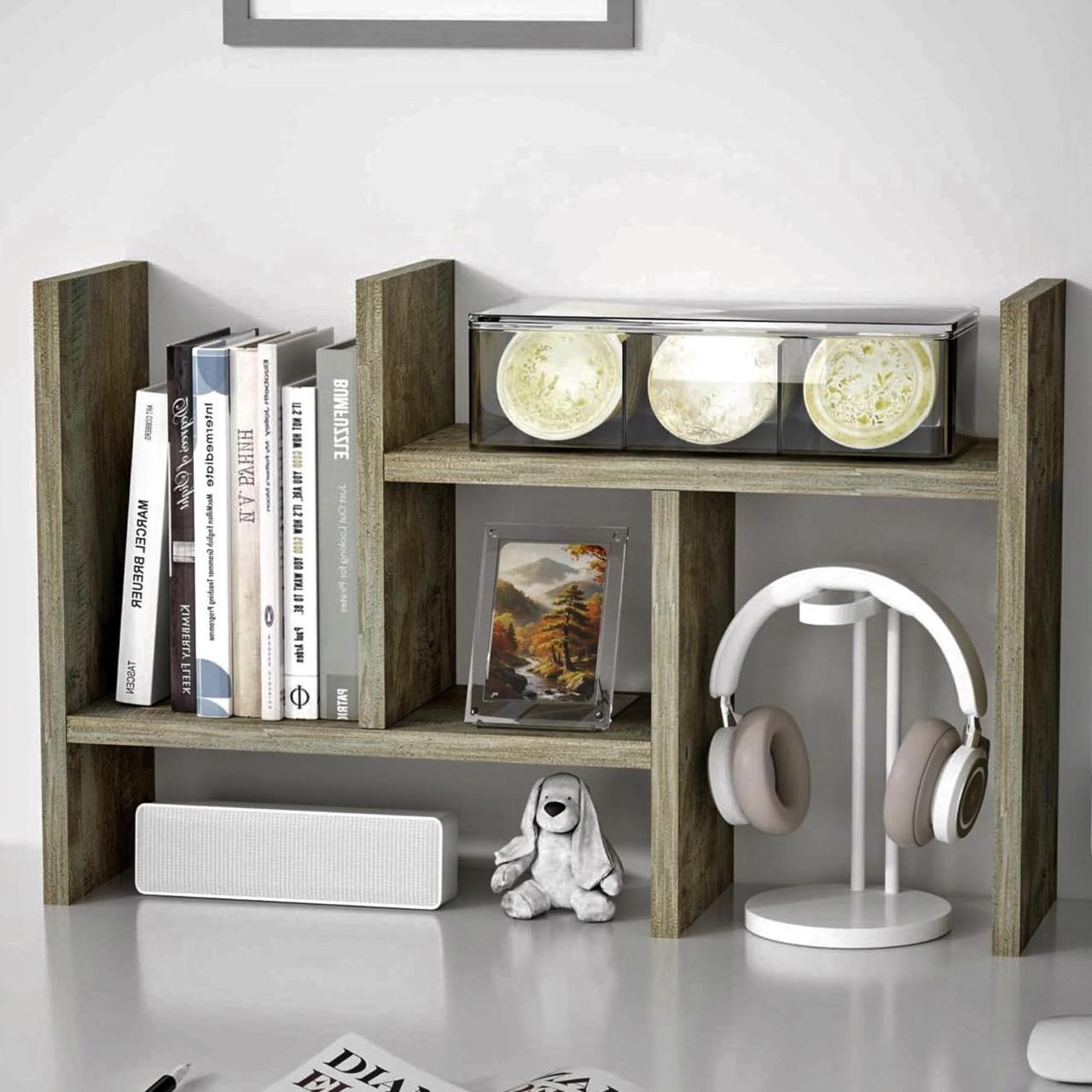 Полка книжная настольная из дерева Маралос Маслина (КПА-026038)