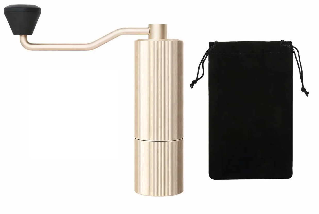 Кофемолка ручная со стальными жерновами и регулировкой уровня помола Rose Gold (KMDJ-A4GL)