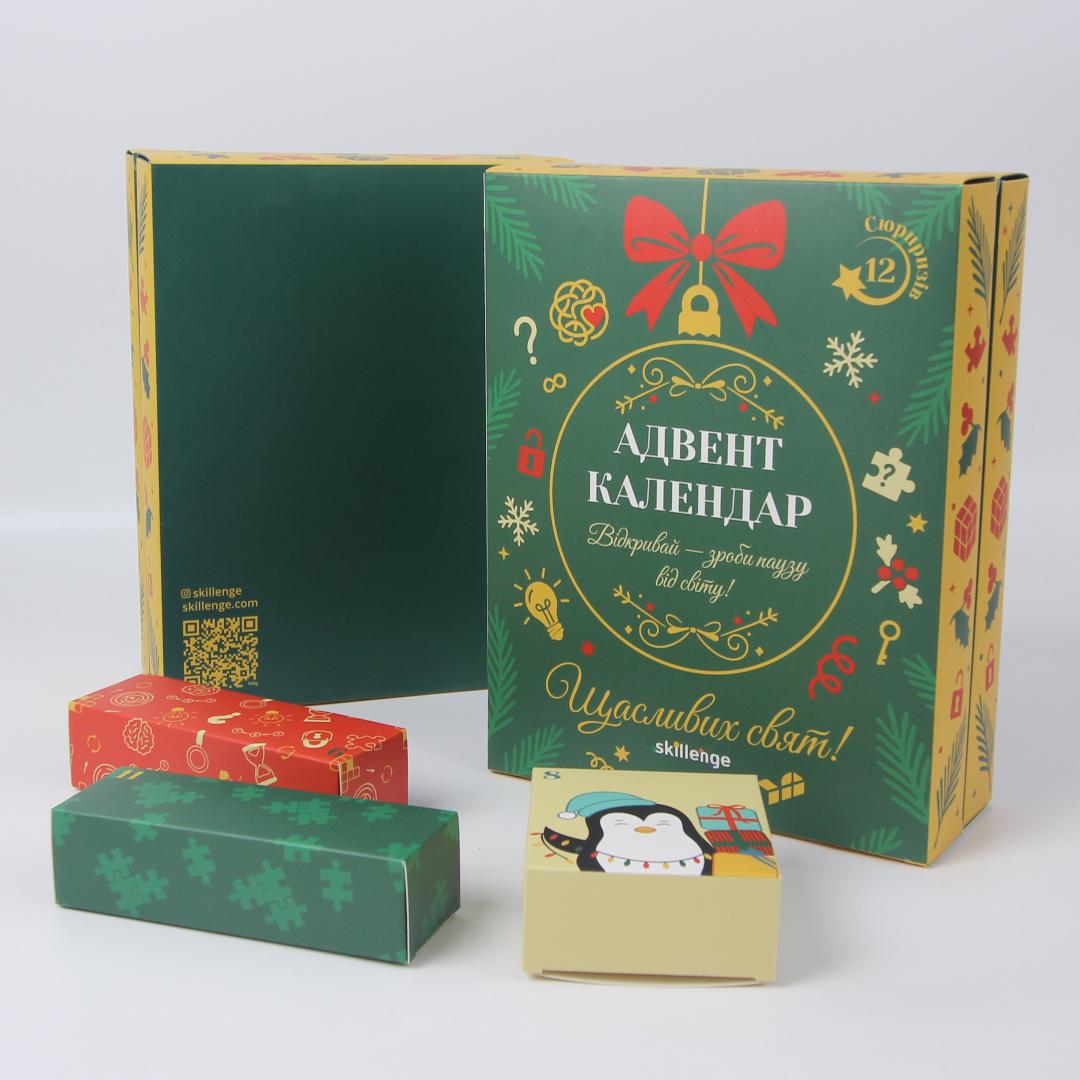 Адвент-календарь антистресс 14 фиджетов массажеров и игрушек-антистрессов