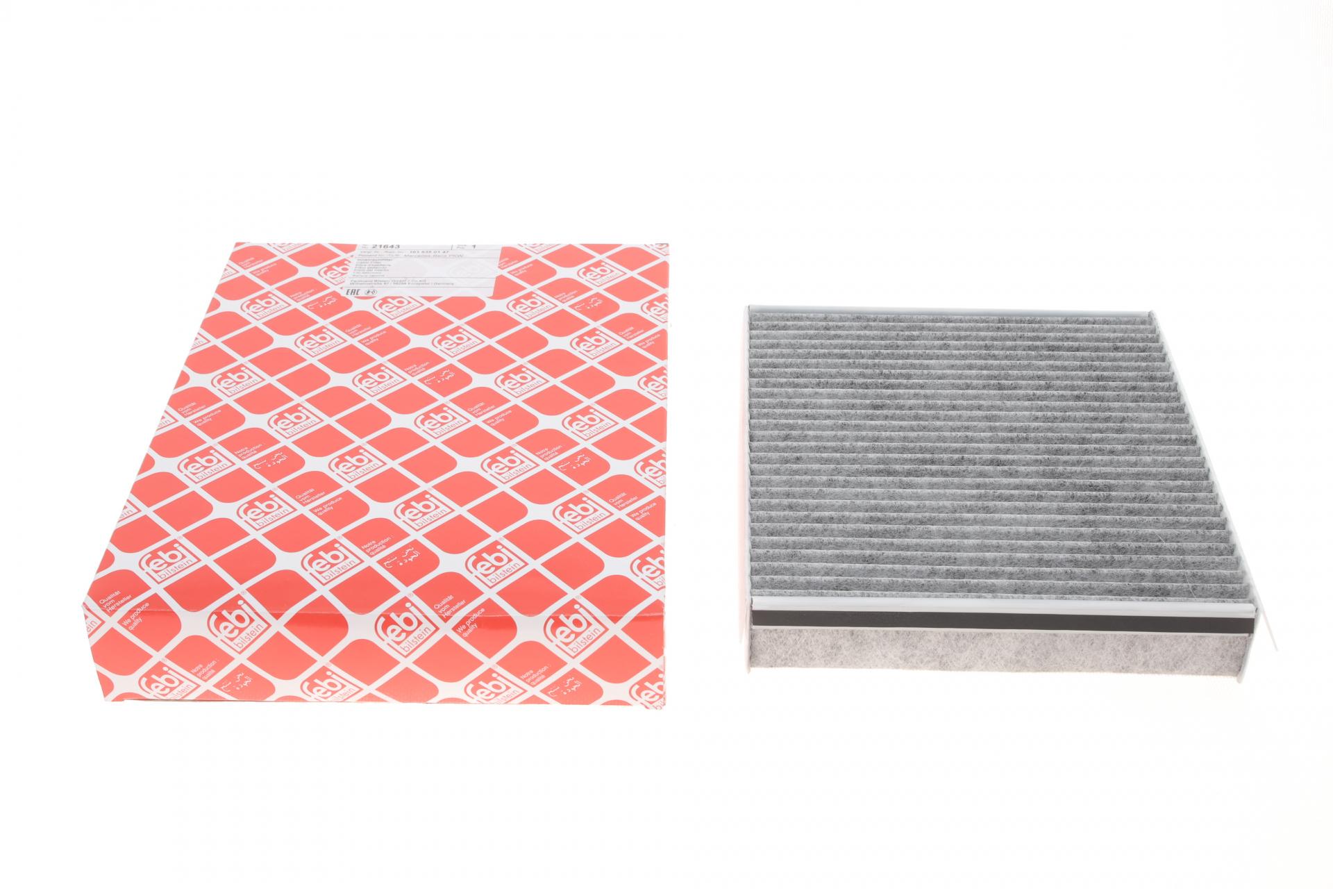 Фільтр салону FEBI BILSTEIN для MB ML-class W163 98-05 вугільний (21643)