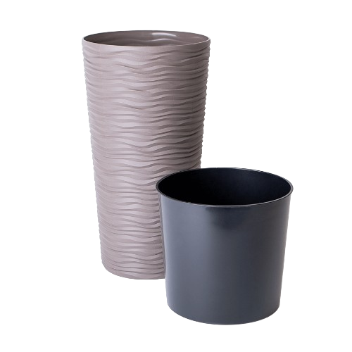 Вазон Алеана Ф'южн 16x30 см Капучино (УТ000096778) - фото 1 Вазон Алеана Ф'южн 16x30 см Капучино (УТ000096778) - фото 1