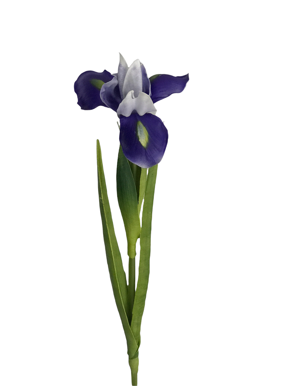 Искусственный ирис 1 голова 59 см латекс Фиолетовый