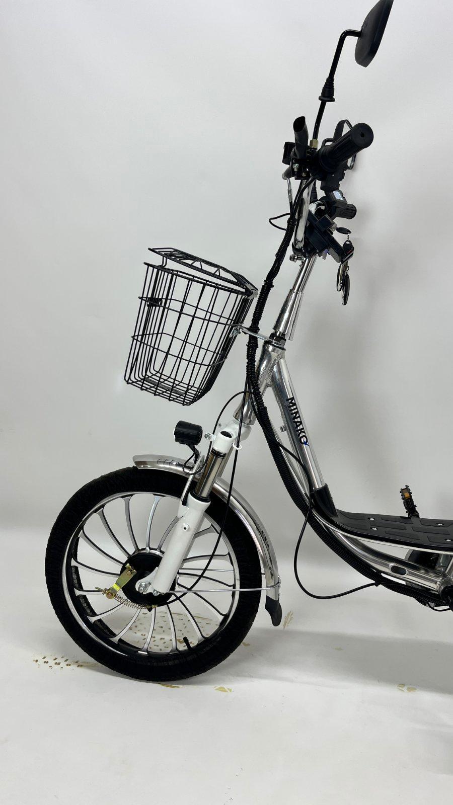 Електровелосипед двомісний MINAKO V4 PRO 500W/60V/18Ah із заднім амортизатором Сірий - фото 10 Електровелосипед двомісний MINAKO V4 PRO 500W/60V/18Ah із заднім амортизатором Сірий - фото 10