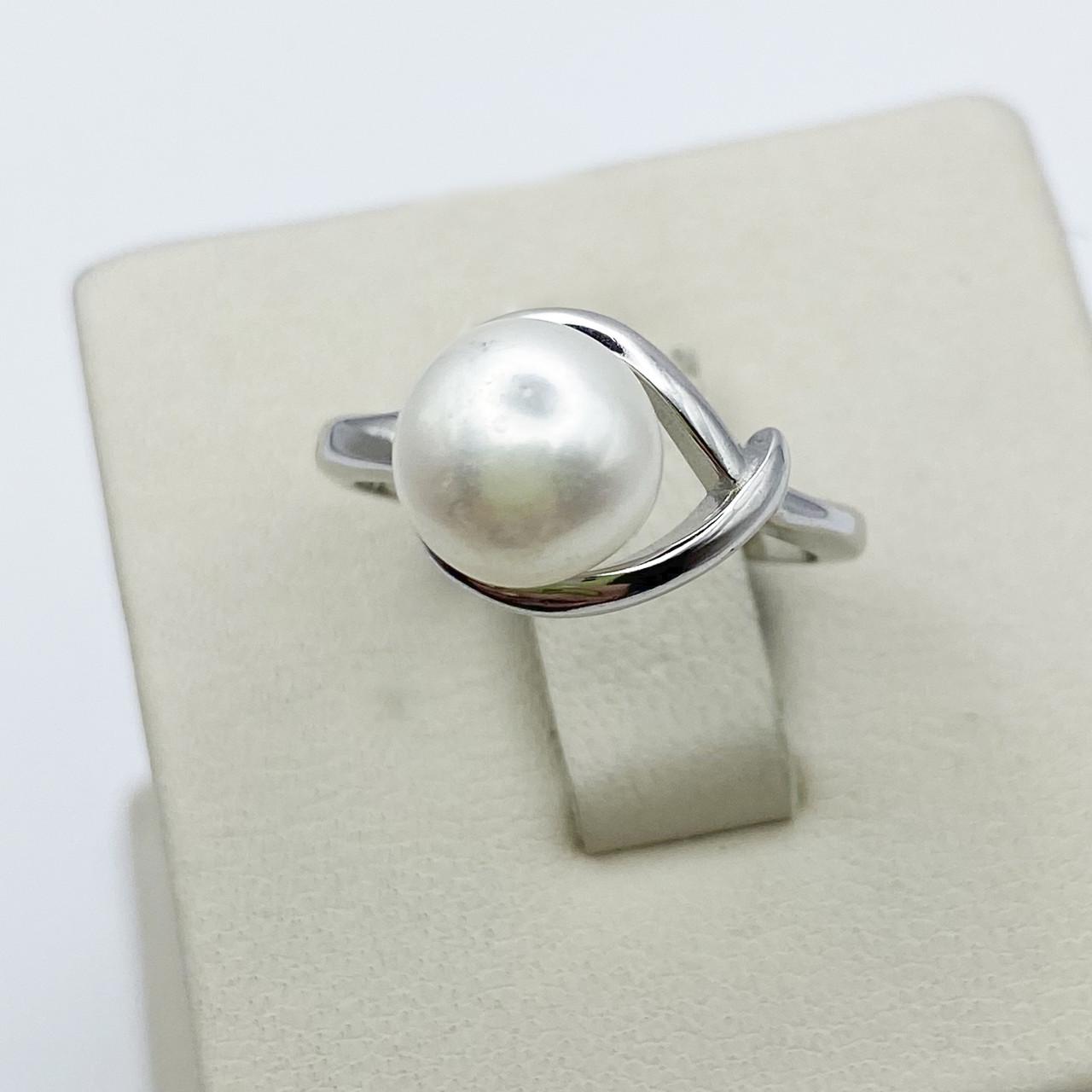 Кольцо серебряное с жемчугом р. 16,5 2,13 г (1930512867)