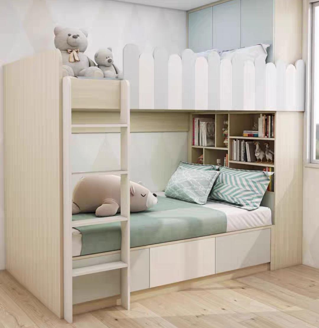 Ліжко двоярусне Fmebel Акрон з полицями 900х2000 мм (20441) Ліжко двоярусне Fmebel Акрон з полицями 900х2000 мм (20441)