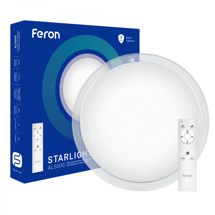 Світлодіодній світильник Feron AL5000-S STARLIGHT 60 W (1369321101)