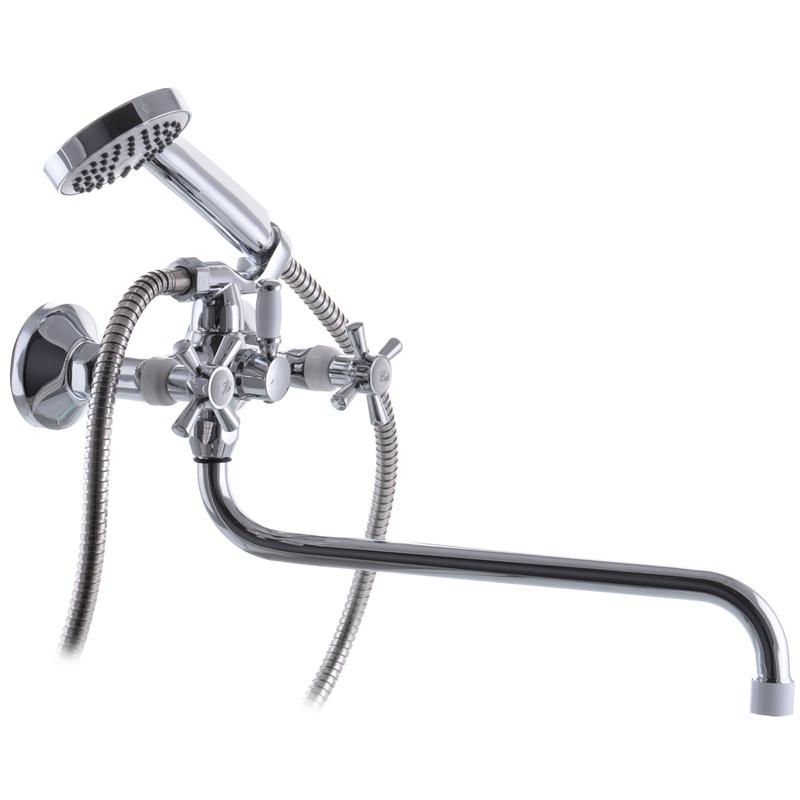 Смеситель для ванны Zerix Z2254-7 ZX0263 двухвентильный Хром (129686)