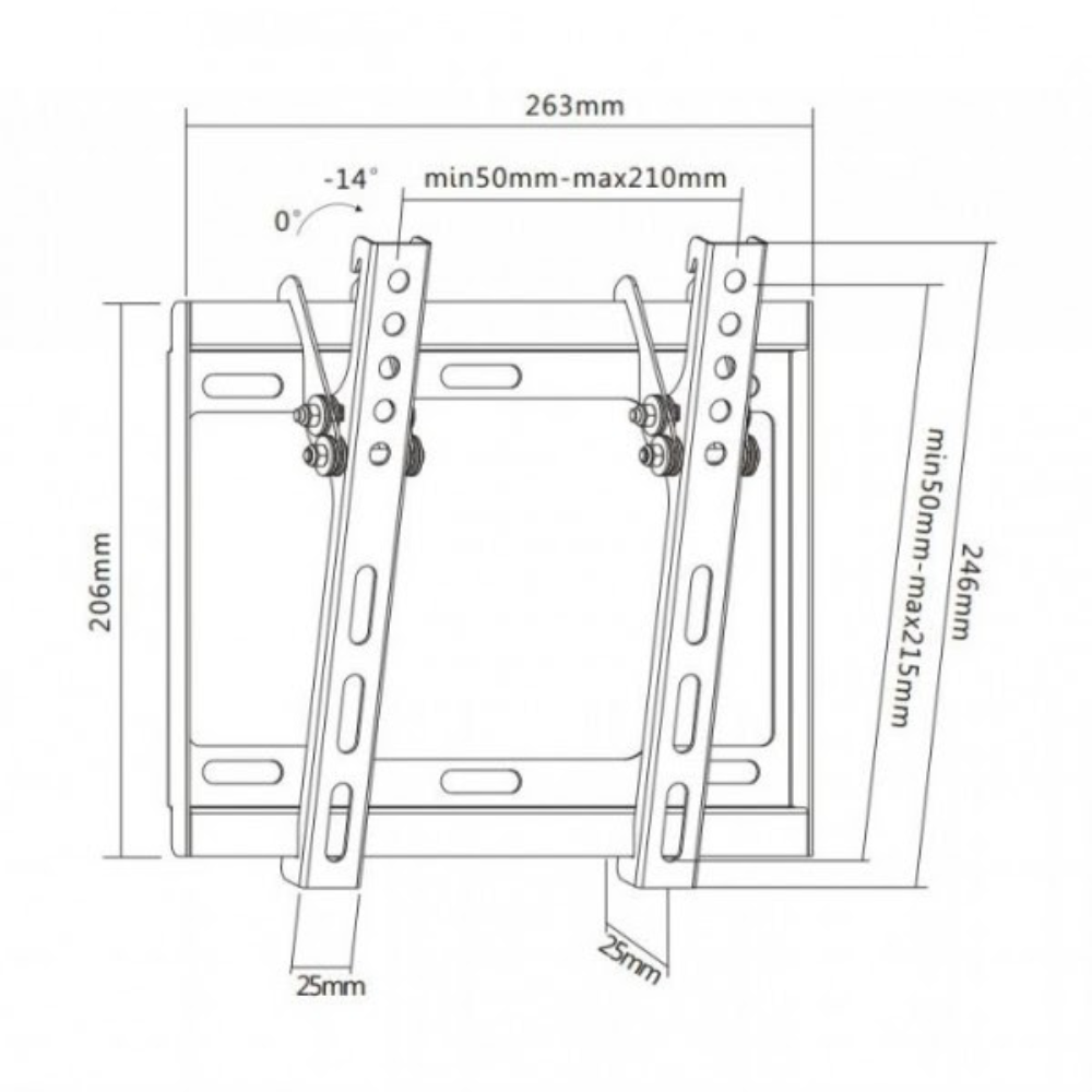 Кріплення для телевізора UniBracket BZ01-21 Чорний - фото 4