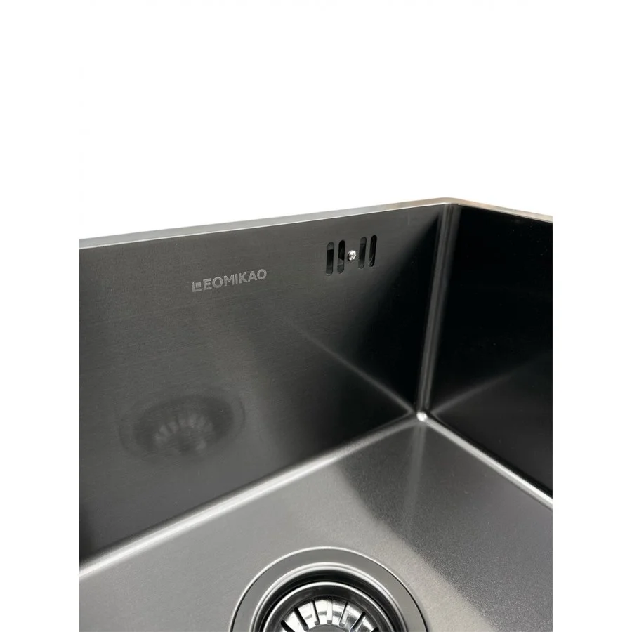 Мийка для кухні LEOMIKAO NARA 400-U GM PVD воронена сталь (523343) - фото 4 Мийка для кухні LEOMIKAO NARA 400-U GM PVD воронена сталь (523343) - фото 4