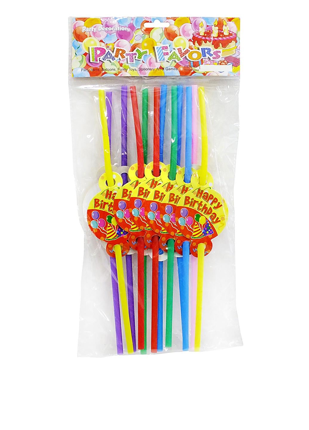 Трубочки для коктеля Happy Birthday (15-53)