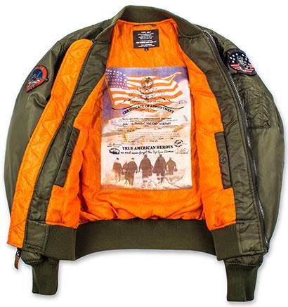 Бомбер Top Gun MA-1 Nylon Bomber Jacket with patches 4XL Olive (TGJ1540PO4XL) - фото 6