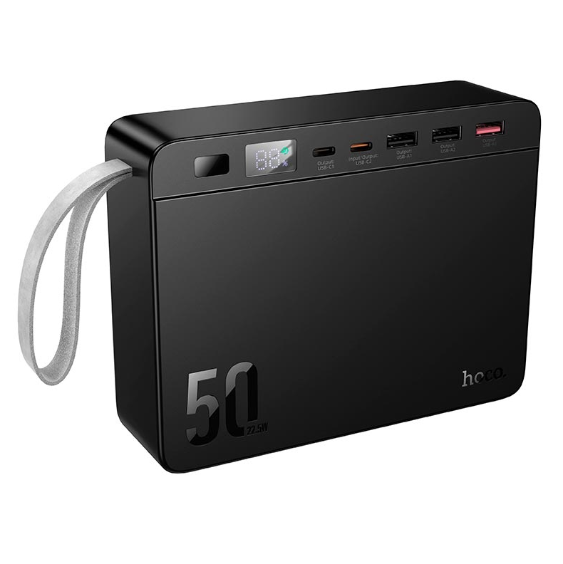 Внешний аккумулятор Hoco Carretera PD J166 50000mAh/3USB/2Type-C/22,5W/3A/PD/QC (24418)