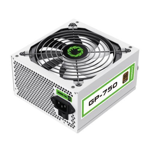 Блок питания 750 Вт, GameMax GP-750, белый, 80+ Bronze, Active PFC, 14 см, 3xMolex / 7xSATA / 4x6+2-pin / 1x4+4-pin / 1x20+4-pin,