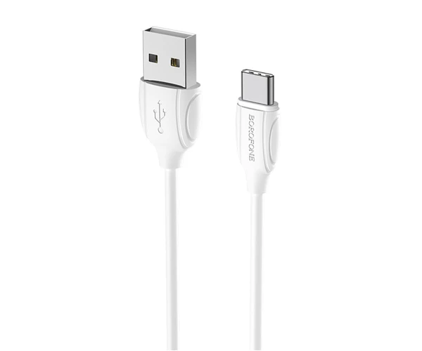 Кабель Data Borofone BX19 USB - Type-C 1 м Белый